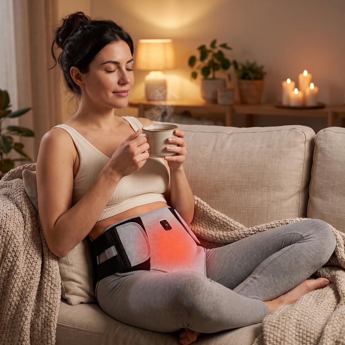 Warmise Relief Wrap — Deep Heat + Red Light for Period Cramps